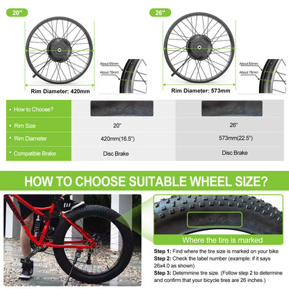 BAFANG 1000W Rear Hub Motor Conversion Kit with 30A Controller