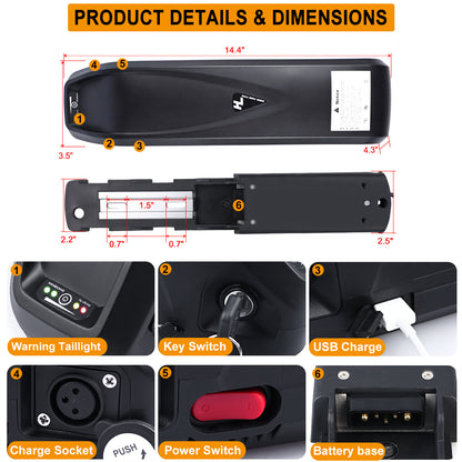 48V 750W Bafang Rear Hub Motor Kit for Fat Tyre E-Bikes