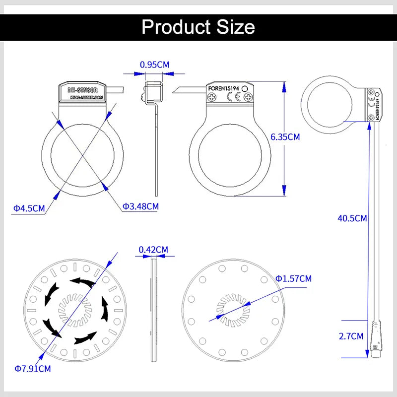 E-Bike Pedal Assist Sensor (PAS)