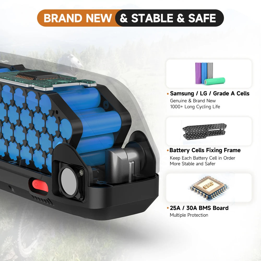 36V 25Ah Hailong eBike Battery