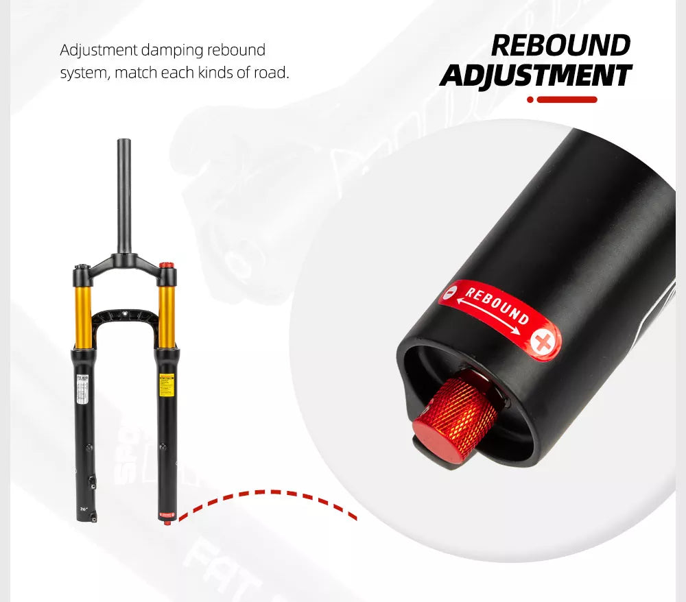 26 Inch Fat Fork with Air Suspension