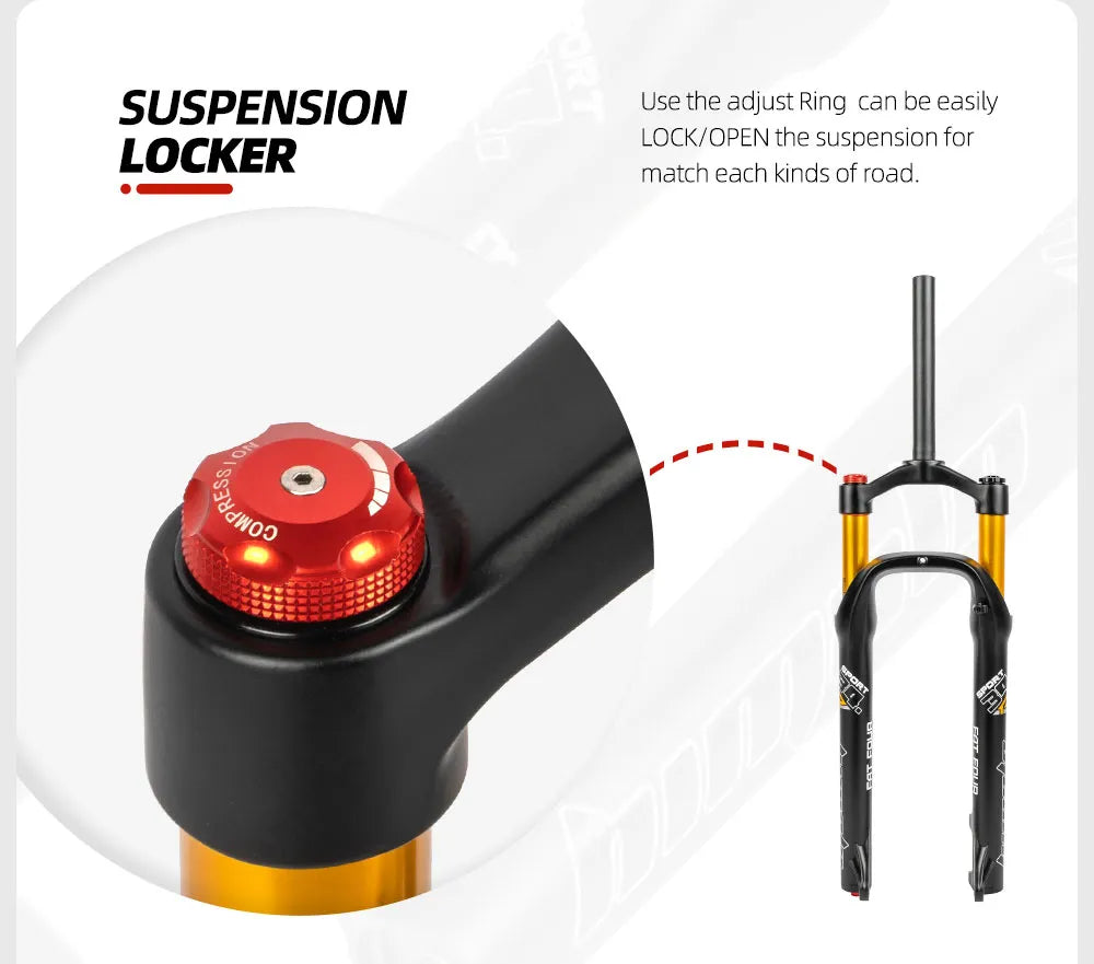 26 Inch Fat Fork with Air Suspension