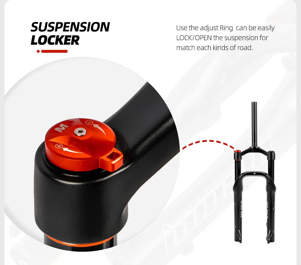 20 Inch Fat Fork with Air Suspension