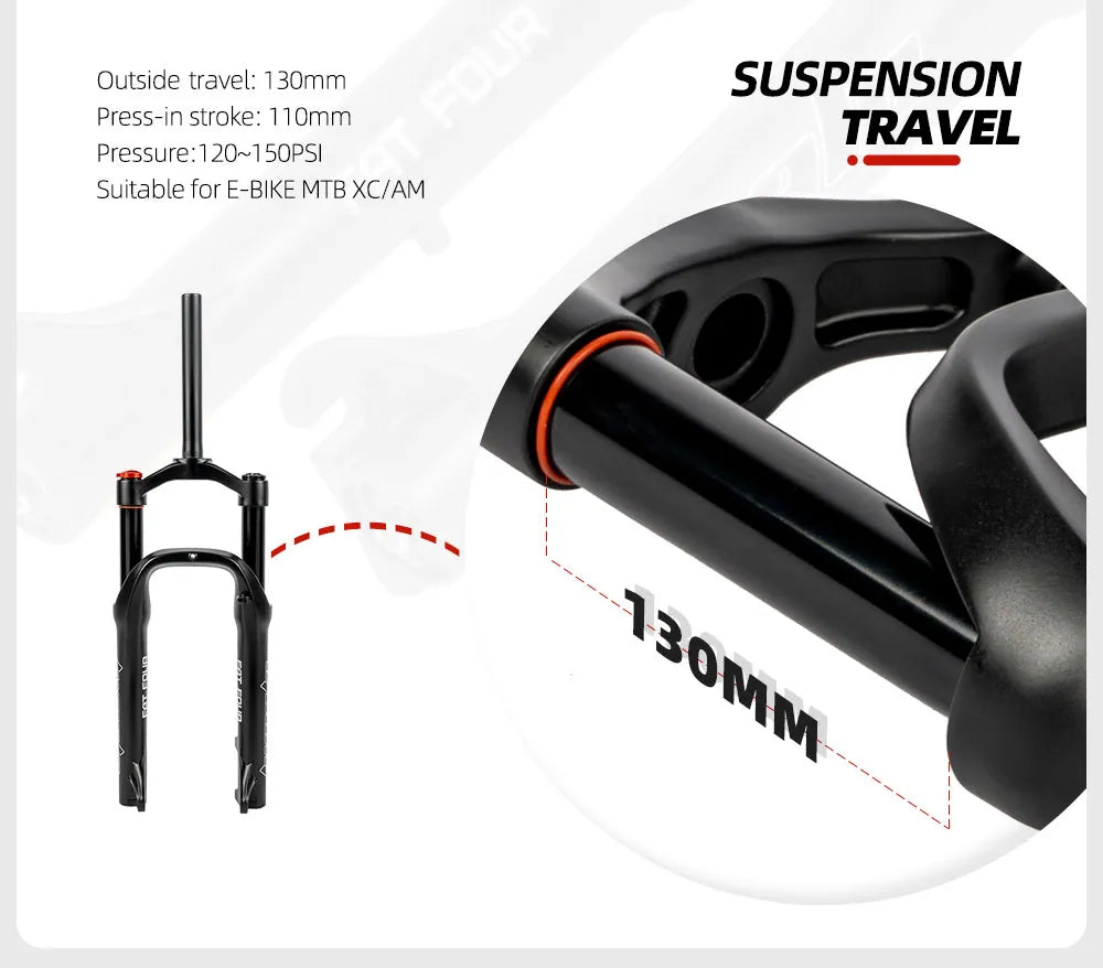 20 Inch Fat Fork with Air Suspension