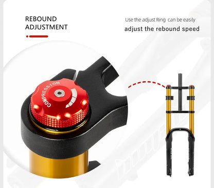 20 Inch Dual Crown Fat Fork with Air Suspension