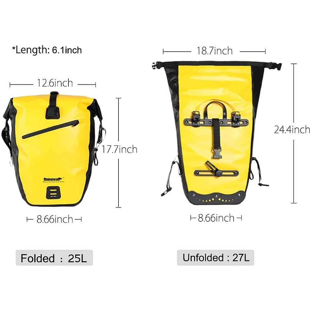 Waterproof Rear Rack Panniers