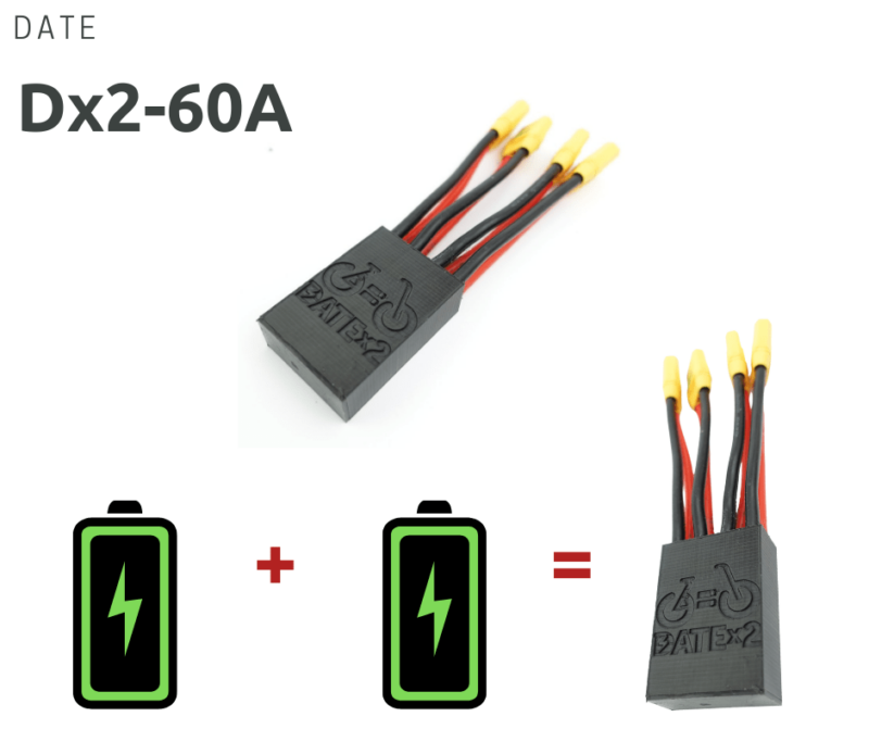 DATEx2 Parallel Battery Adapter Big Game Bikes
