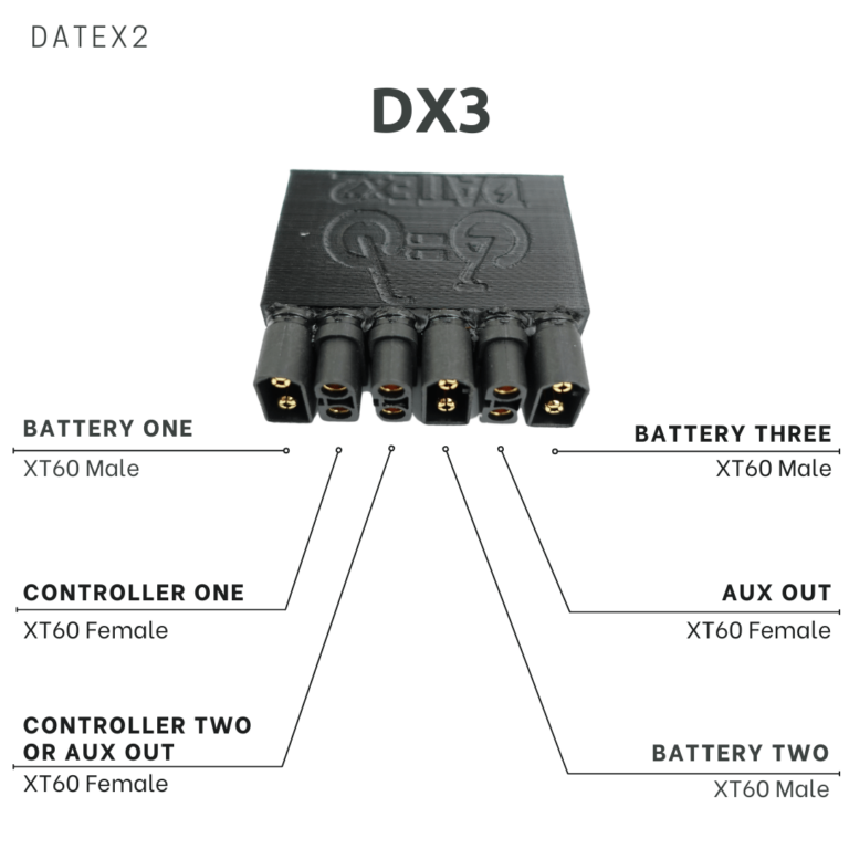 DATEx2 Parallel Battery Adapter Big Game Bikes